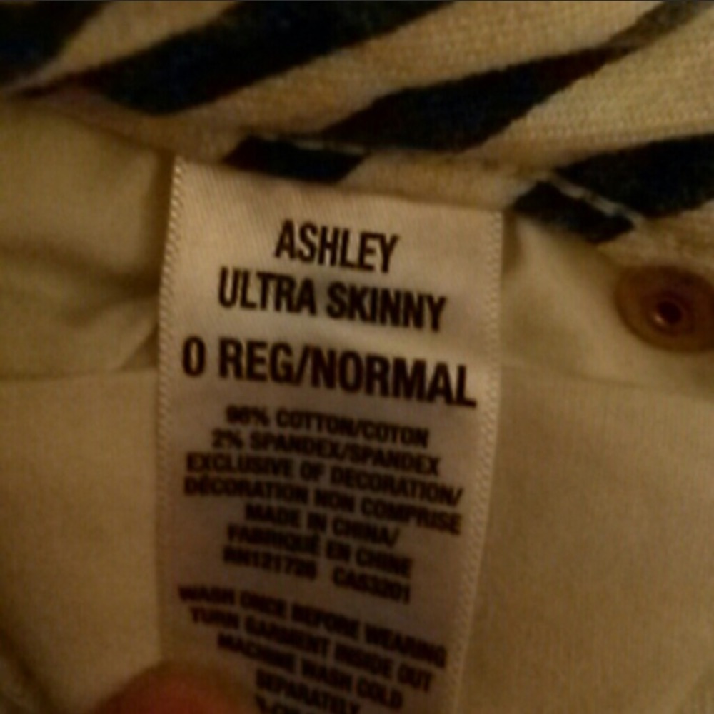 Blue and white striped jeans - Picture 6 of 8